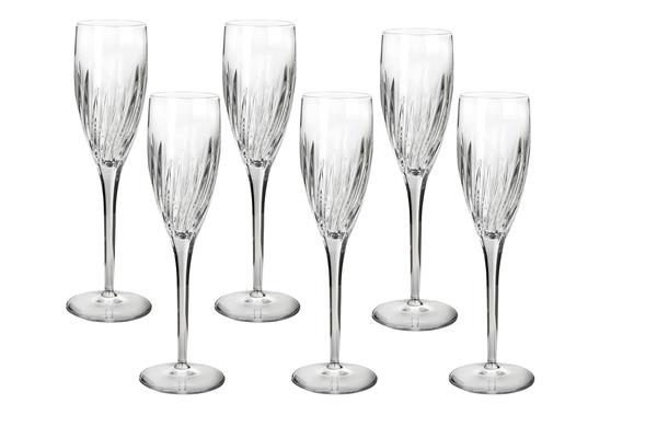 Набор бокалов для шампанского и игристых вин Incanto  200 мл, h= 23 см, d=7 см, хрустальное стекло, 6 шт.
