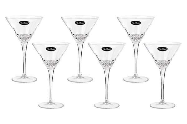 Набор бокалов для мартини ROMA 1960  h=17,2 cm, d=10,4, хрустальное стекло, 6 шт.
