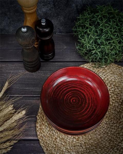 Набор салатников Lykke Red 400 мл, 4 шт