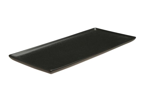 Блюдо прямоугольное 35х16 см фарфор цвет черный Seasons