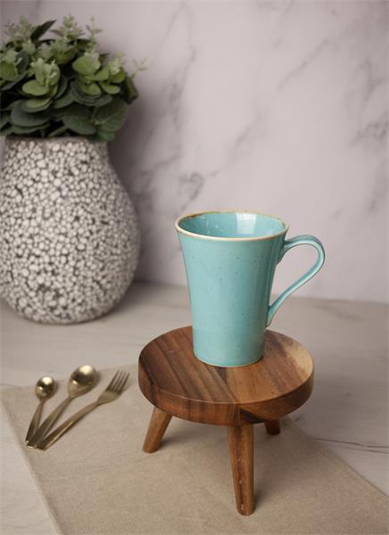 Кружка Porland Seasons 340 мл, бирюзовая, подарочная упаковка