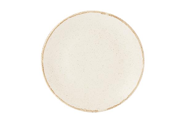 Тарелка 28 см безбортовая фарфор цвет бежевый Seasons