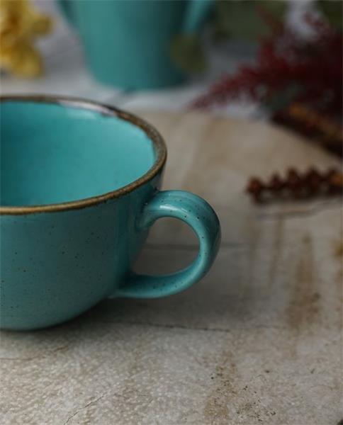 Чашка 250 мл фарфор цвет бирюзовый Seasons