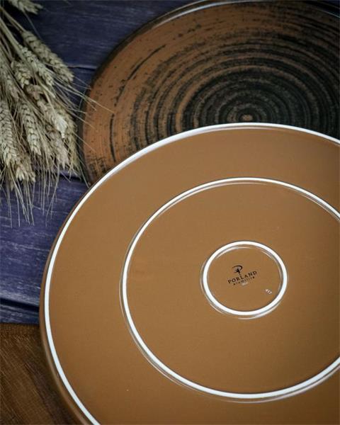 Набор тарелок с вертикальным бортом Lykke Brown 30 см, 2 шт