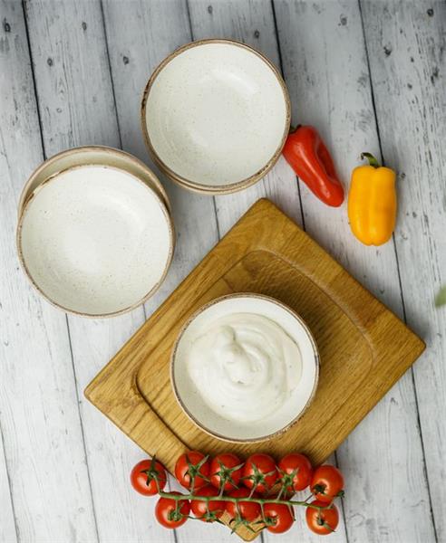 Porland Набор соусников Сизонс 9 см (6 предметов), бежевый, 95 мл