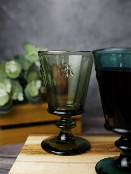 Набор из 4 разноцветных бокалов для вина 240 мл, ,  h 14,1 см, d 8,5 см , ABEILLE