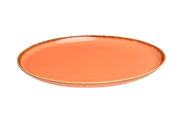 Тарелка для пиццы 28 см фарфор цвет оранжевый Seasons