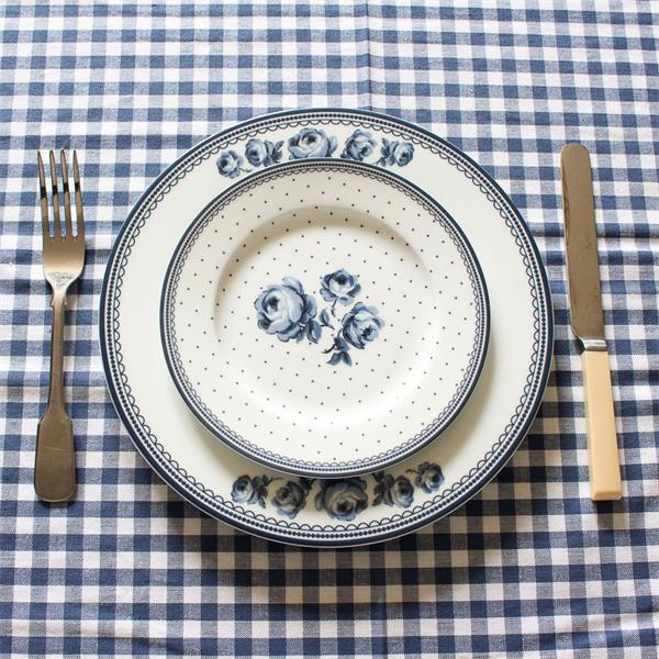 Тарелка мелкая 19 см, декор WHITE FLORAL