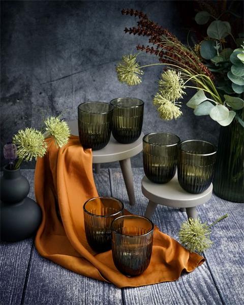 Стакан O/F 290 мл, h 9,5 см, d 8 см, цвет зеленый OUESSANT OLIVE	