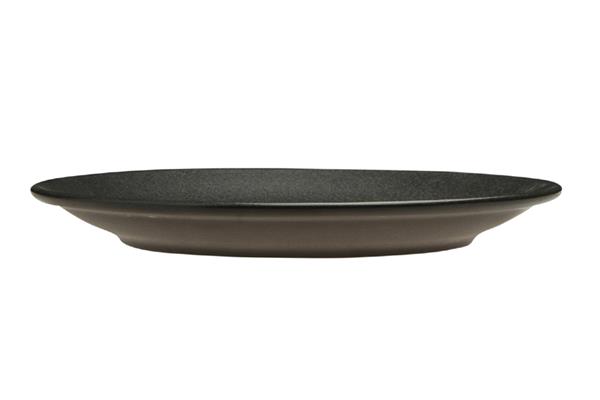 Тарелка 28 см безбортовая фарфор цвет черный Seasons