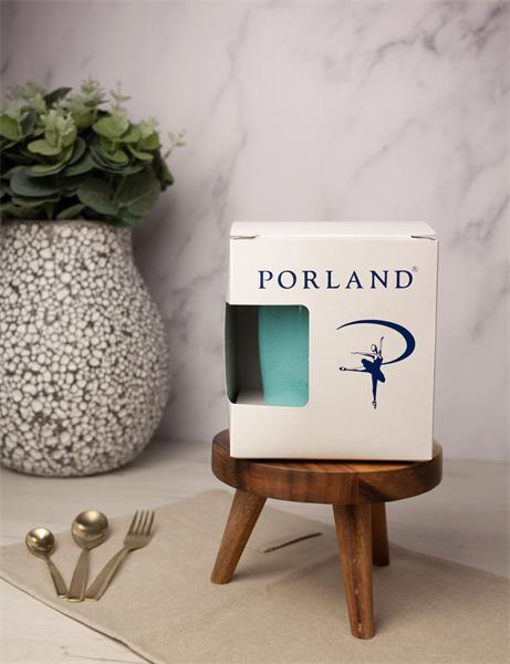 Кружка Porland Seasons 260 мл, бирюзовая, подарочная упаковка