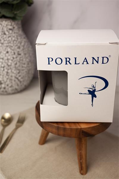 Кружка Porland Seasons 260 мл, темно-серая, подарочная упаковка