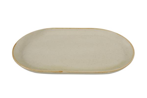 Блюдо овальное 32х20 см фарфор цвет желтый Seasons