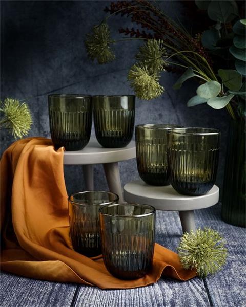 Стакан O/F 290 мл, h 9,5 см, d 8 см, цвет зеленый OUESSANT OLIVE	