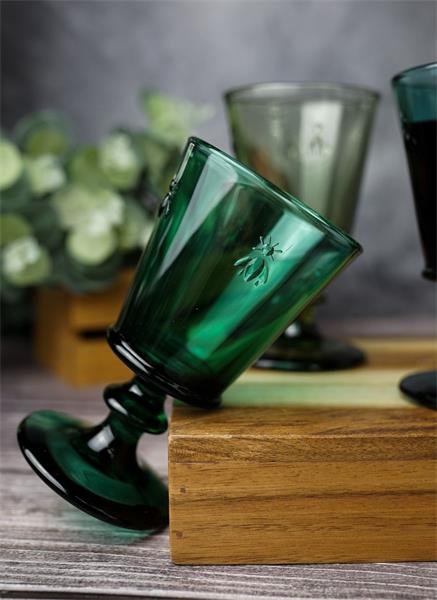 Набор из 4 разноцветных бокалов для вина 240 мл, ,  h 14,1 см, d 8,5 см , ABEILLE